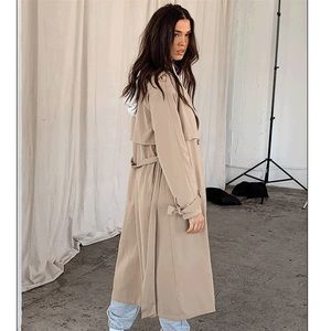 Trench jacket long line